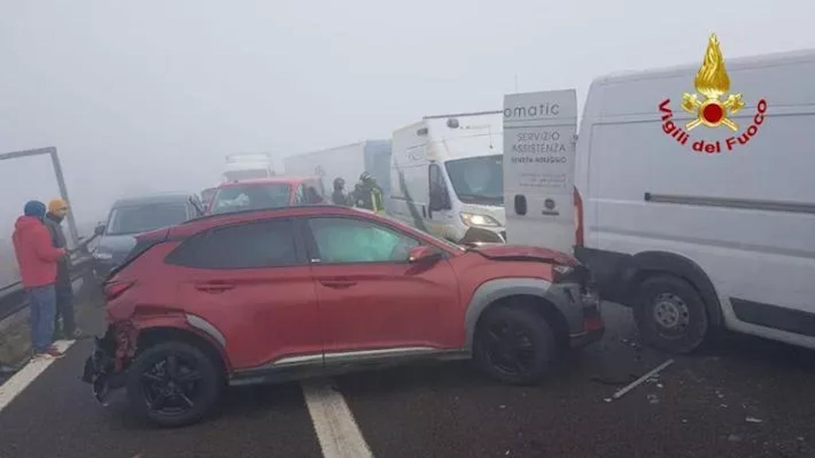 25 Verletzte bei Massencrash auf Brennerautobahn