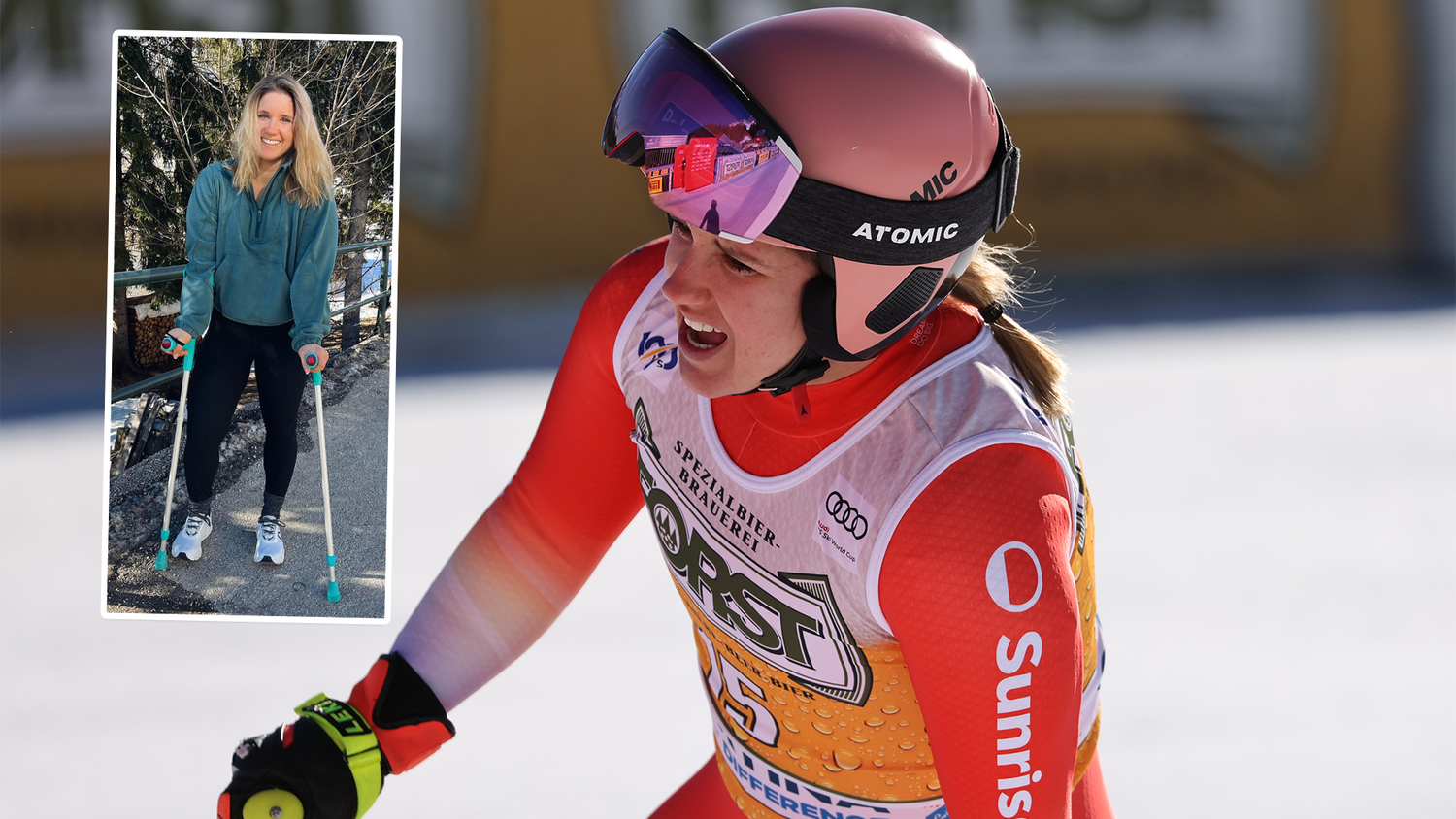 Ski-Star Joana Hählen kann nach ihrer Verletzung schon wieder lachen.