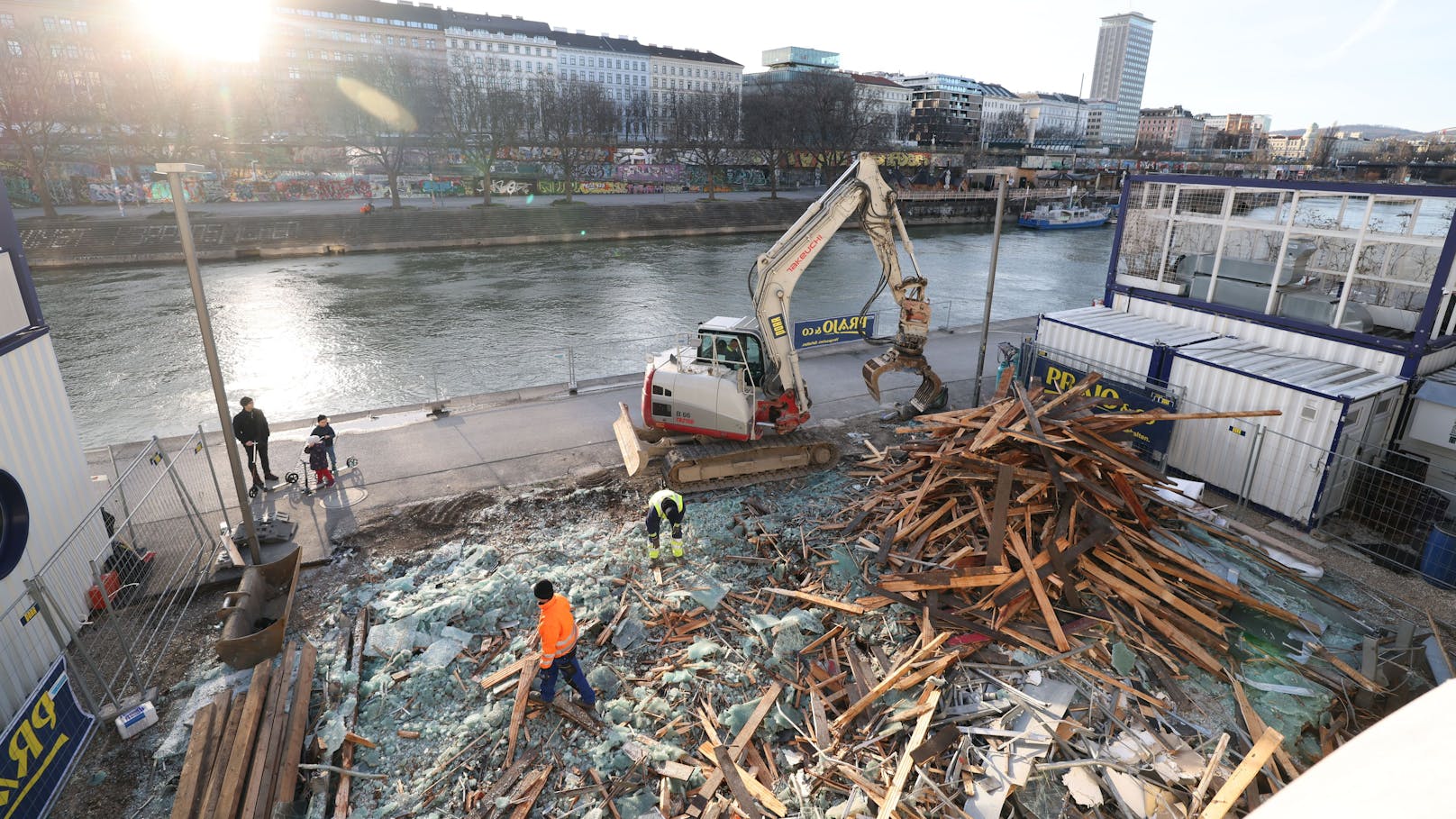 Glashaus weg – Das wird alles neu am Donaukanal