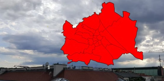 Unwetter-Alarm am Montag in Wien.