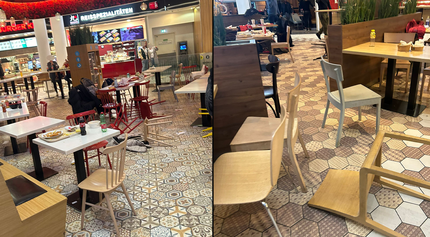 Am Sonntagabend stürmten Besucher der Millennium City aus dem Gebäude. Leute vor Ort sprechen von einer "Schießerei".