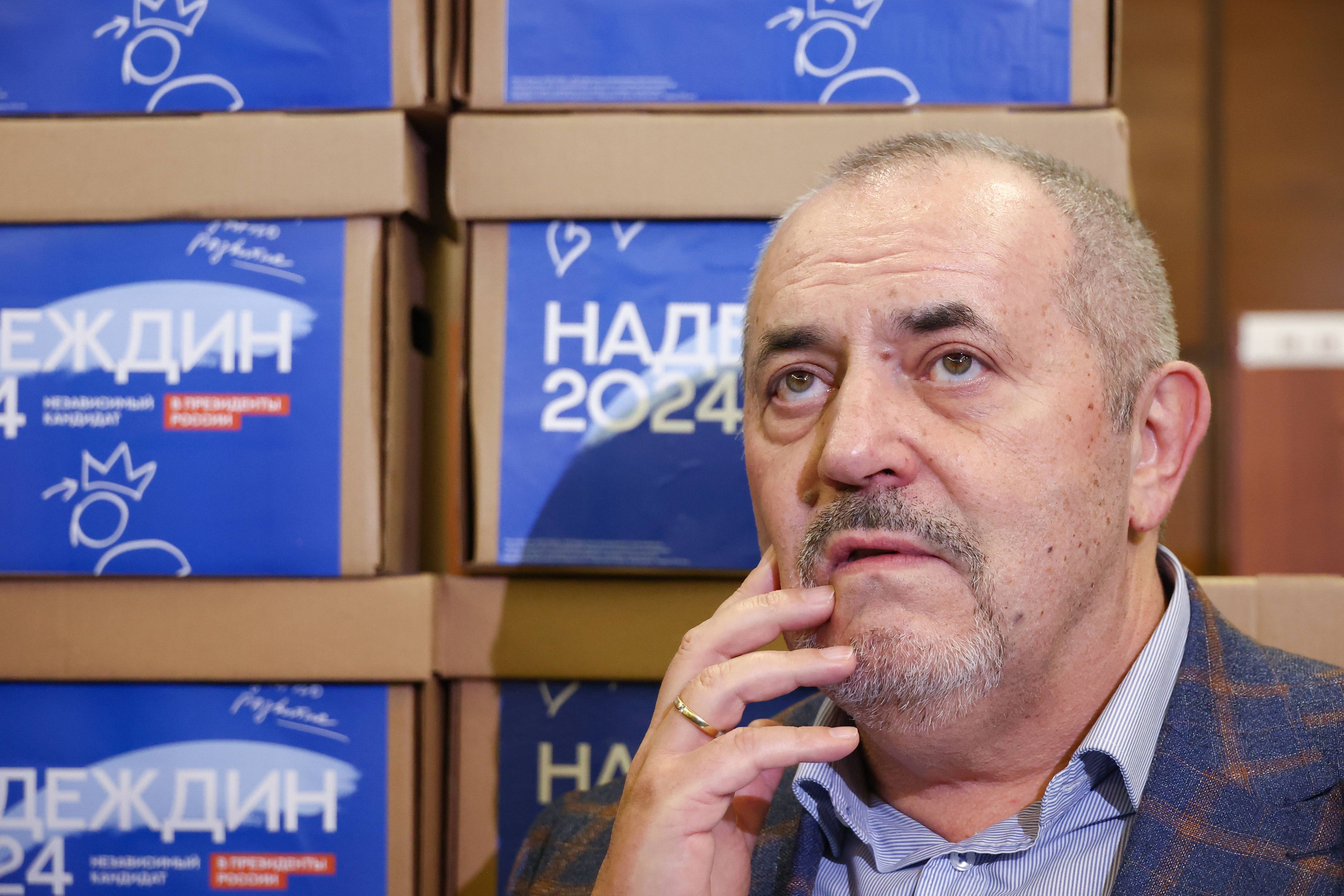 Für Boris Nadeschdin könnte das Rennen um die russische Präsidentschaft bereits wieder vorbei sein.