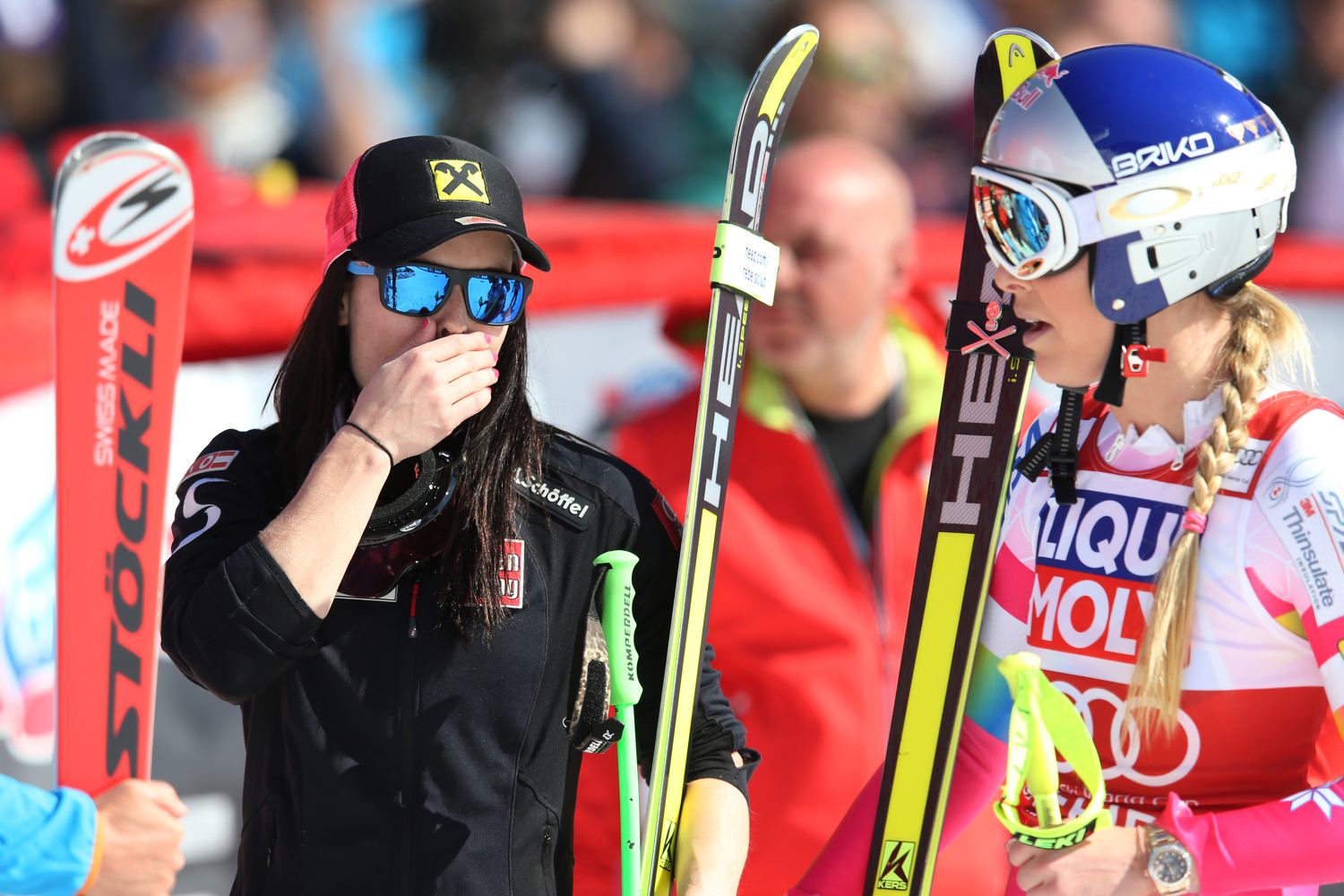 Anna Veith und Lindsey Vonn zählten zu den Besten im Weltcup.