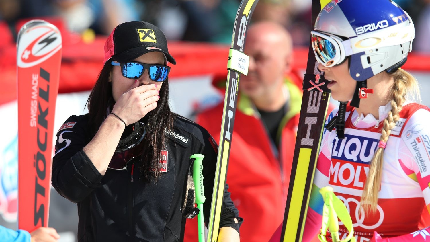 Anna Veith und Lindsey Vonn zählten zu den Besten im Weltcup.