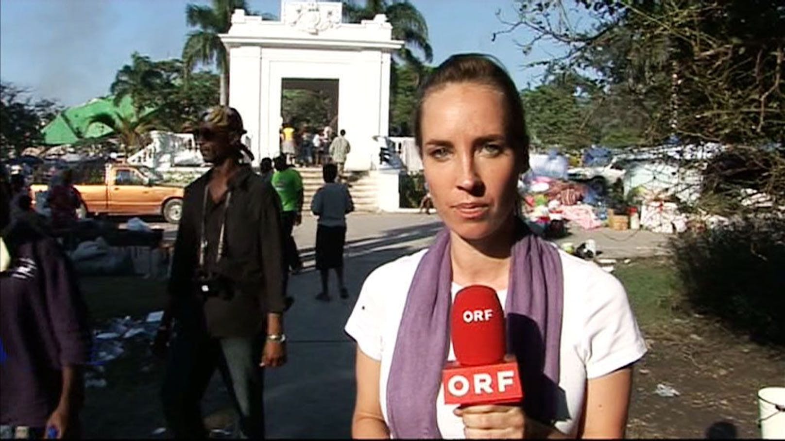 Im Jänner 2010 berichtete Nadja Bernhard fast zwei Wochen lang aus dem Erdbebengebiet in Haiti.