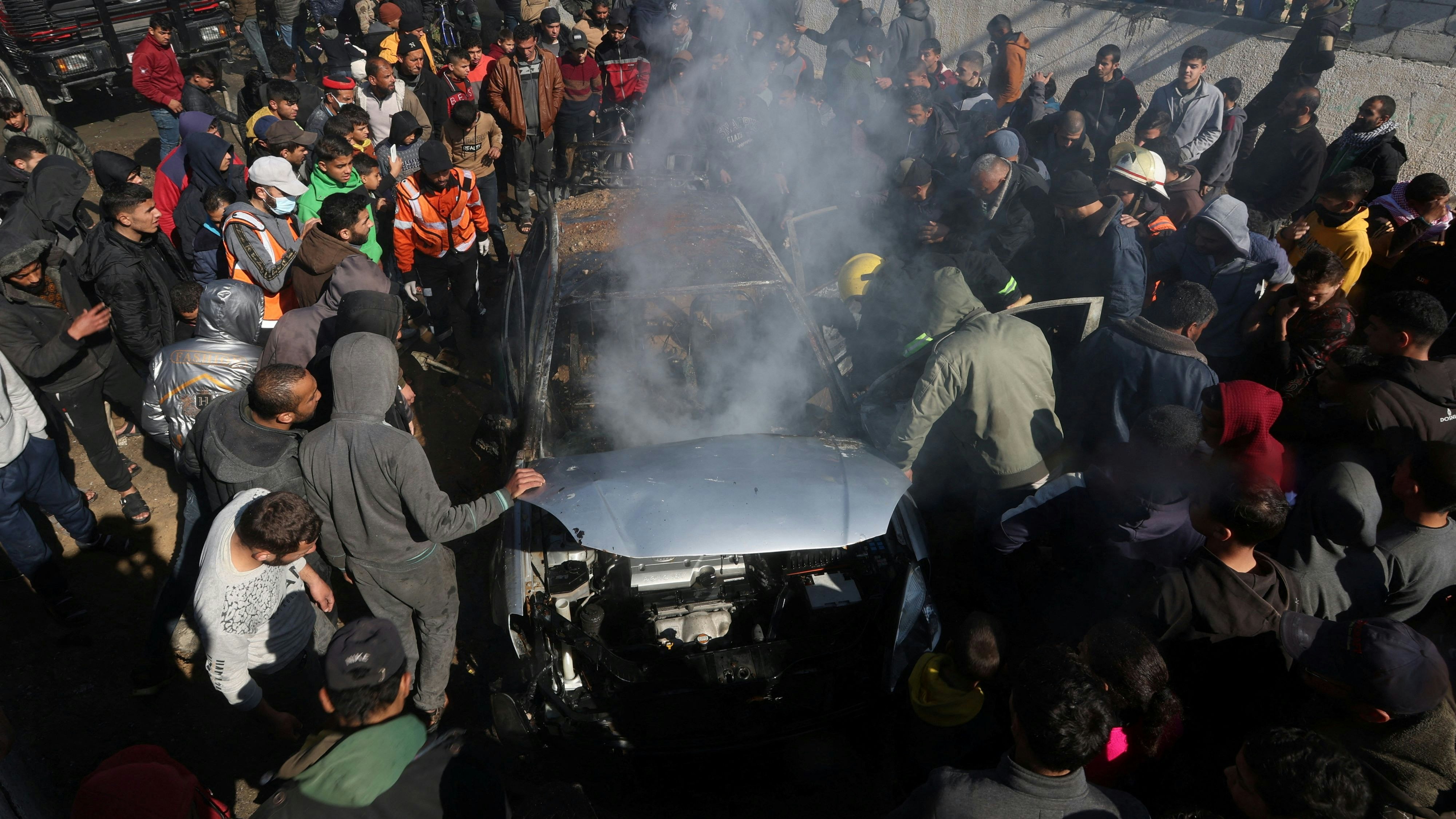 Immer wieder kommt es in Rafah im Südwesten des Gazastreifens zu israelischen Angriffen. Viele Menschen können trotz der Nähe zu Ägypten nicht fliehen.