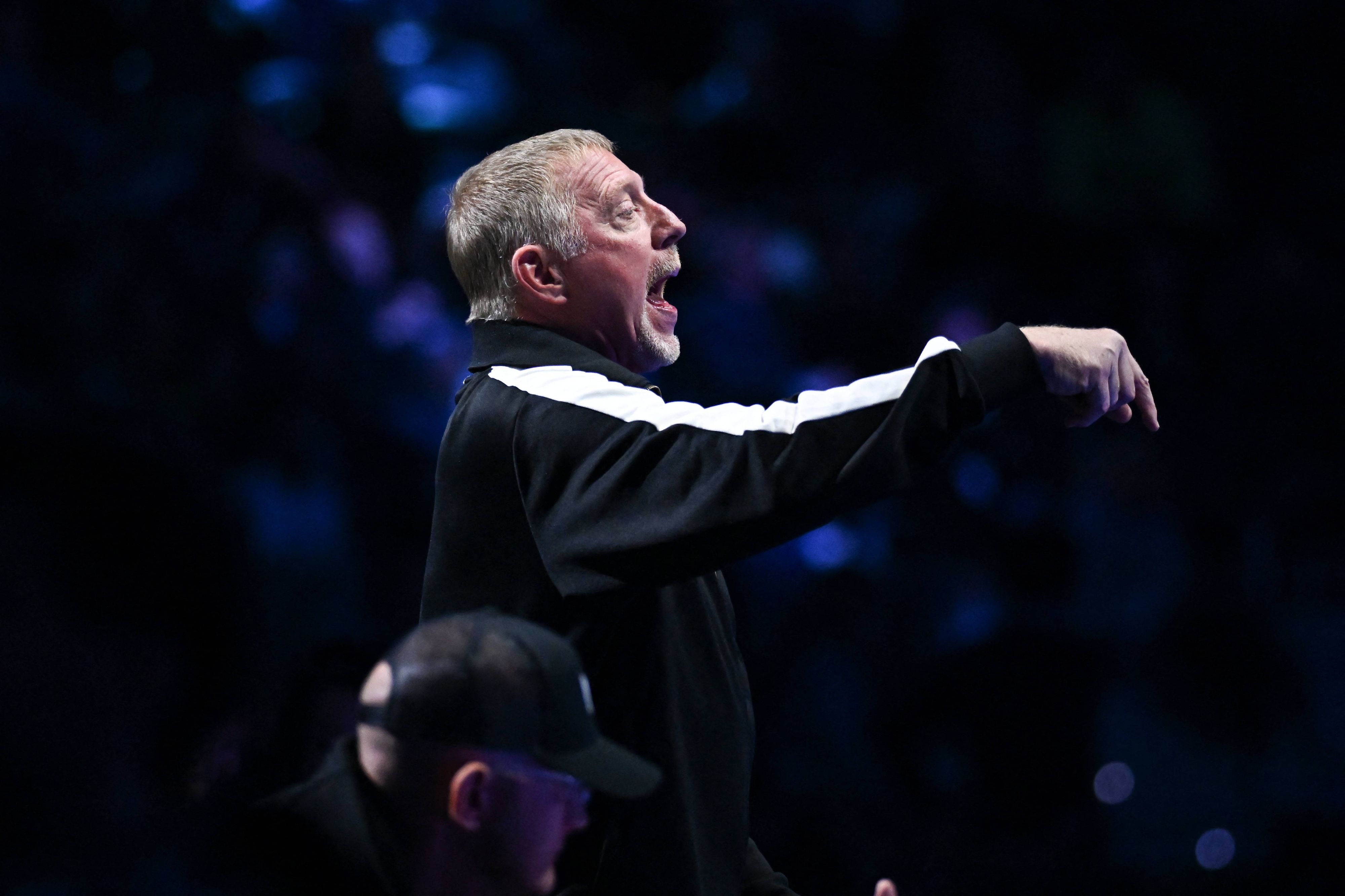 Boris Becker bei den ATP-Finals in Turin – Ende 2023 war er noch in der Rune-Box im Einsatz.