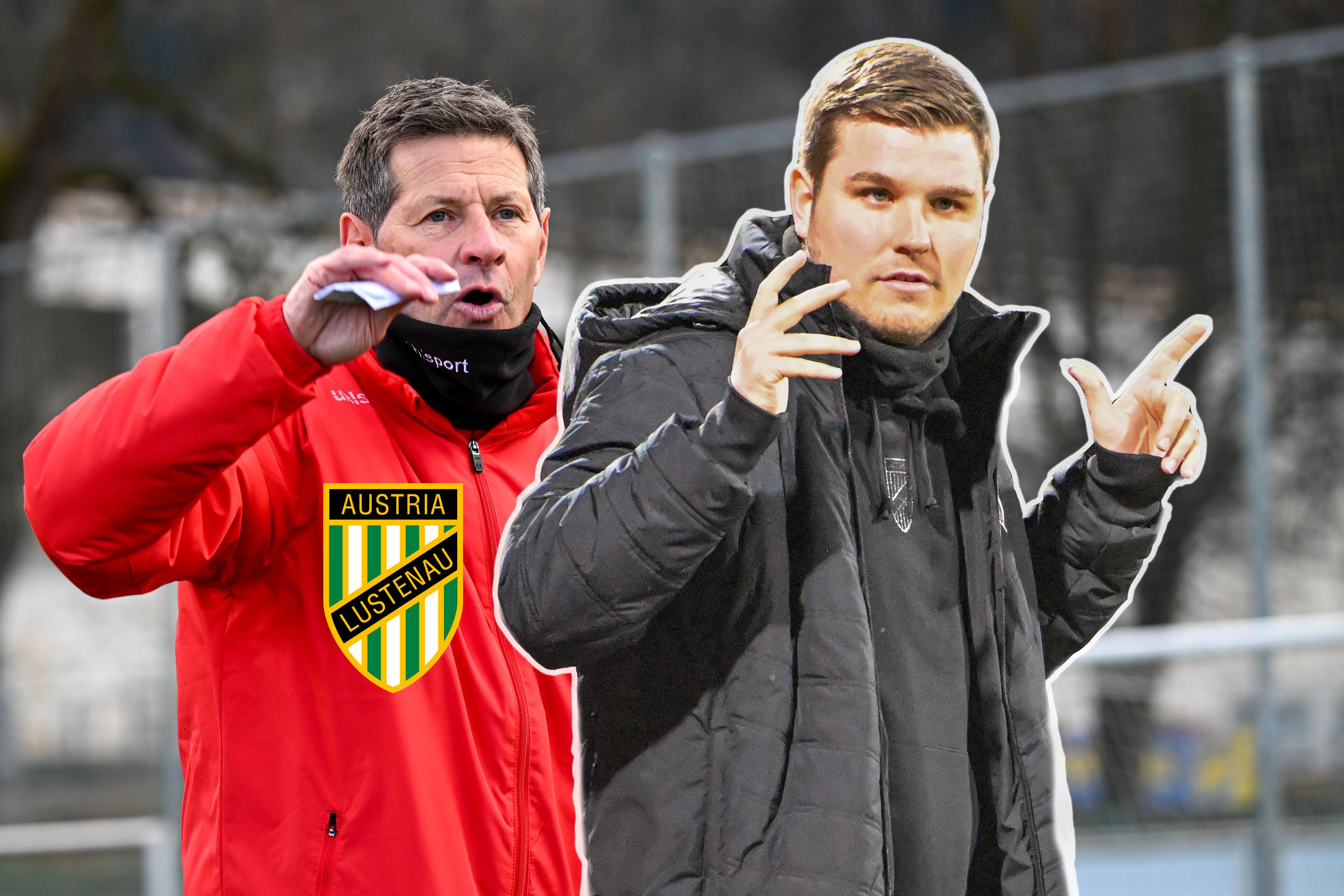 Sportchef Alexander Schneider (r.) hofft, dass unter Coach Andreas Heraf (l.) die Wende gelingt.