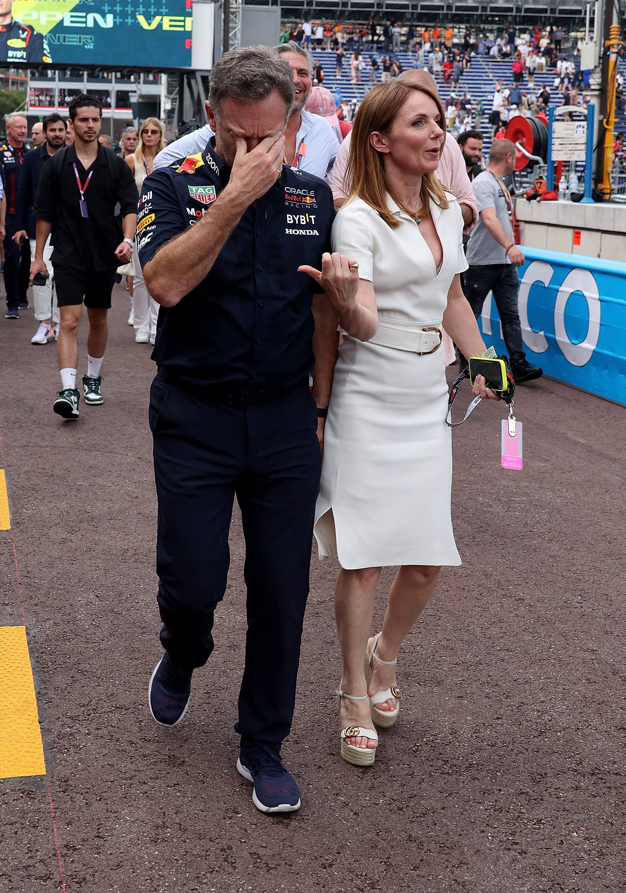 Christian Horner mit Ehefrau Geri Halliwell.