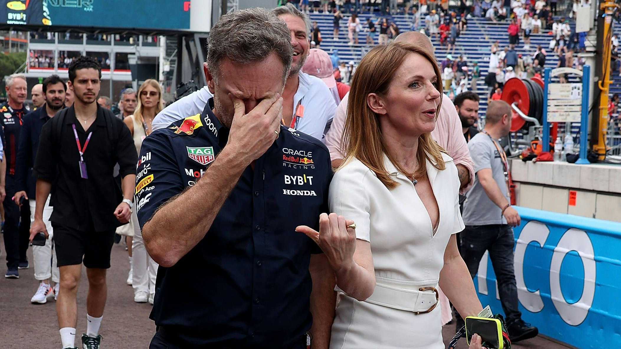 Christian Horner mit Ehefrau Geri Halliwell.