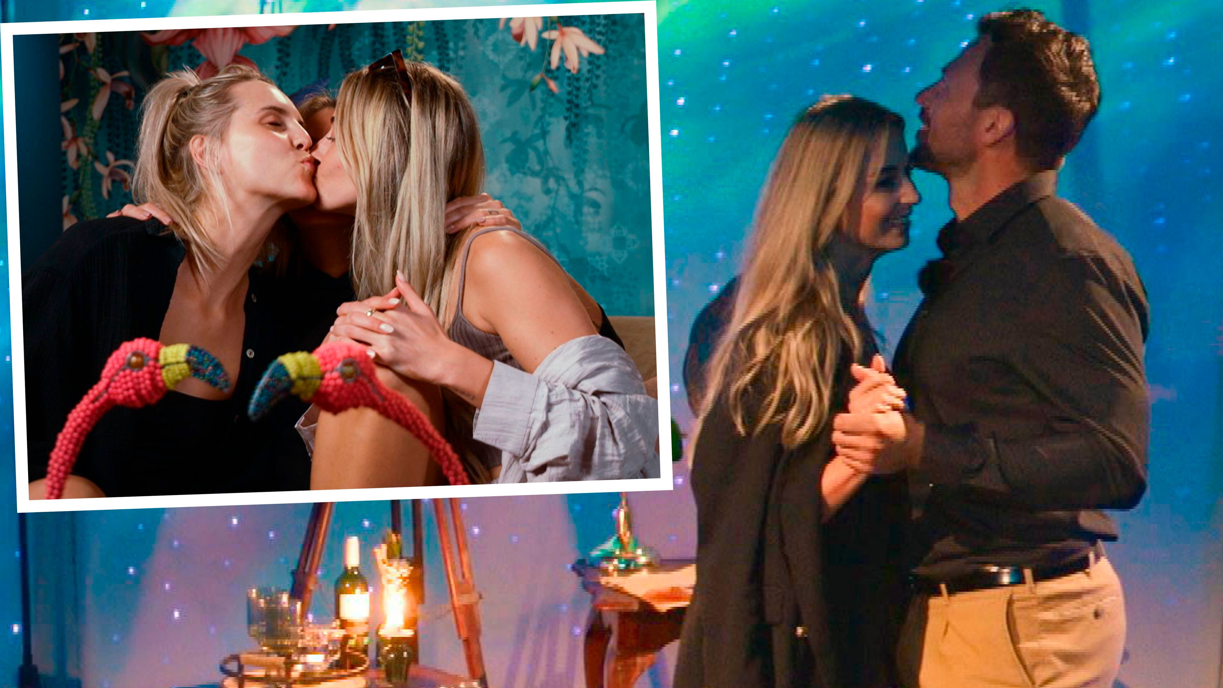 Larissa moppelt beim Knutschen doppelt