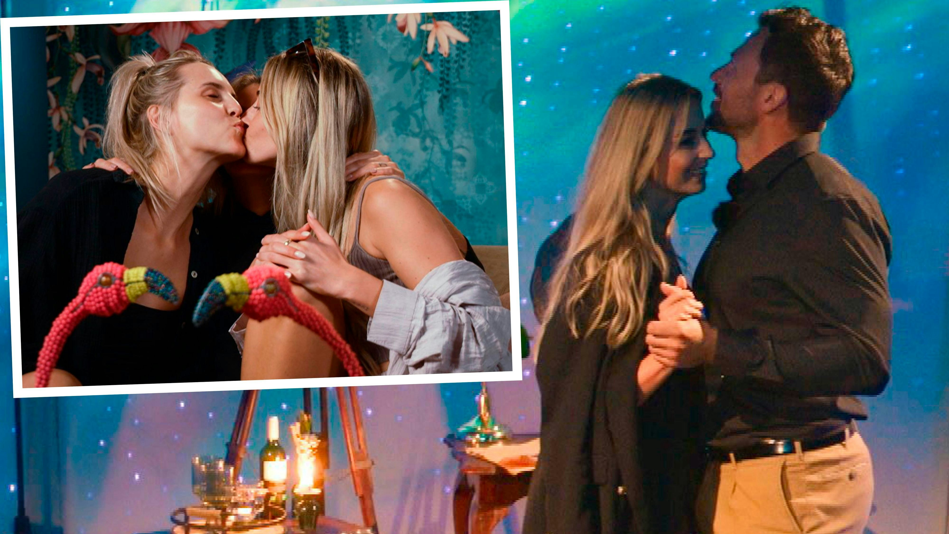 Larissa moppelt beim Knutschen doppelt