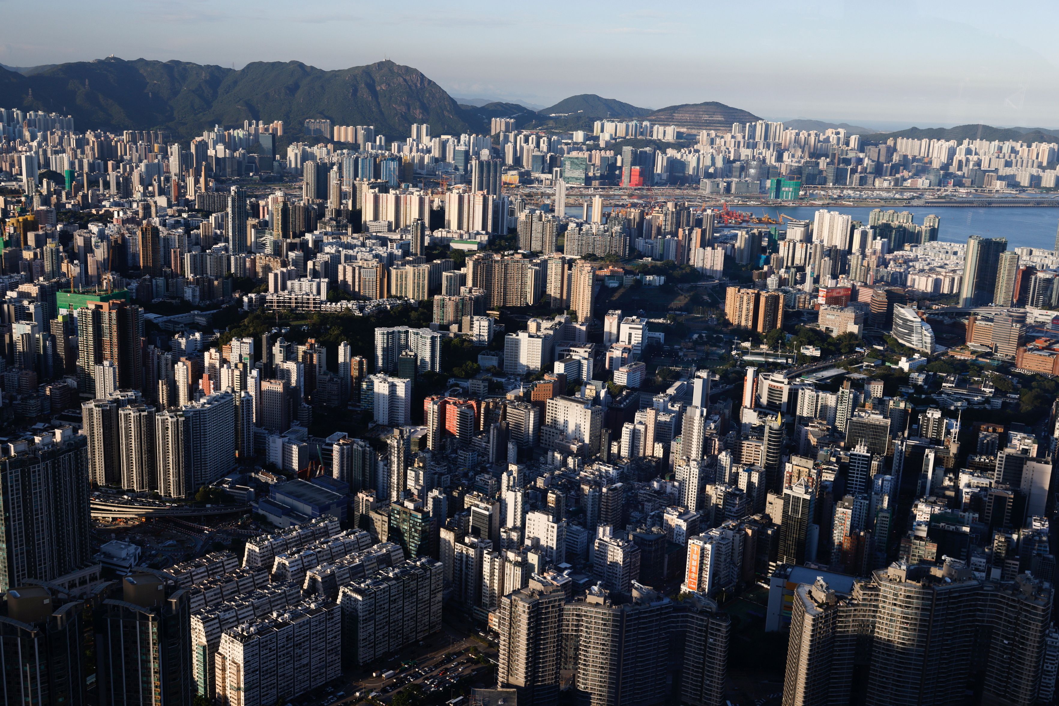 A general view of skyline buildings, in Hong Kong, China July 13, 2021. REUTERS/Tyrone Siu