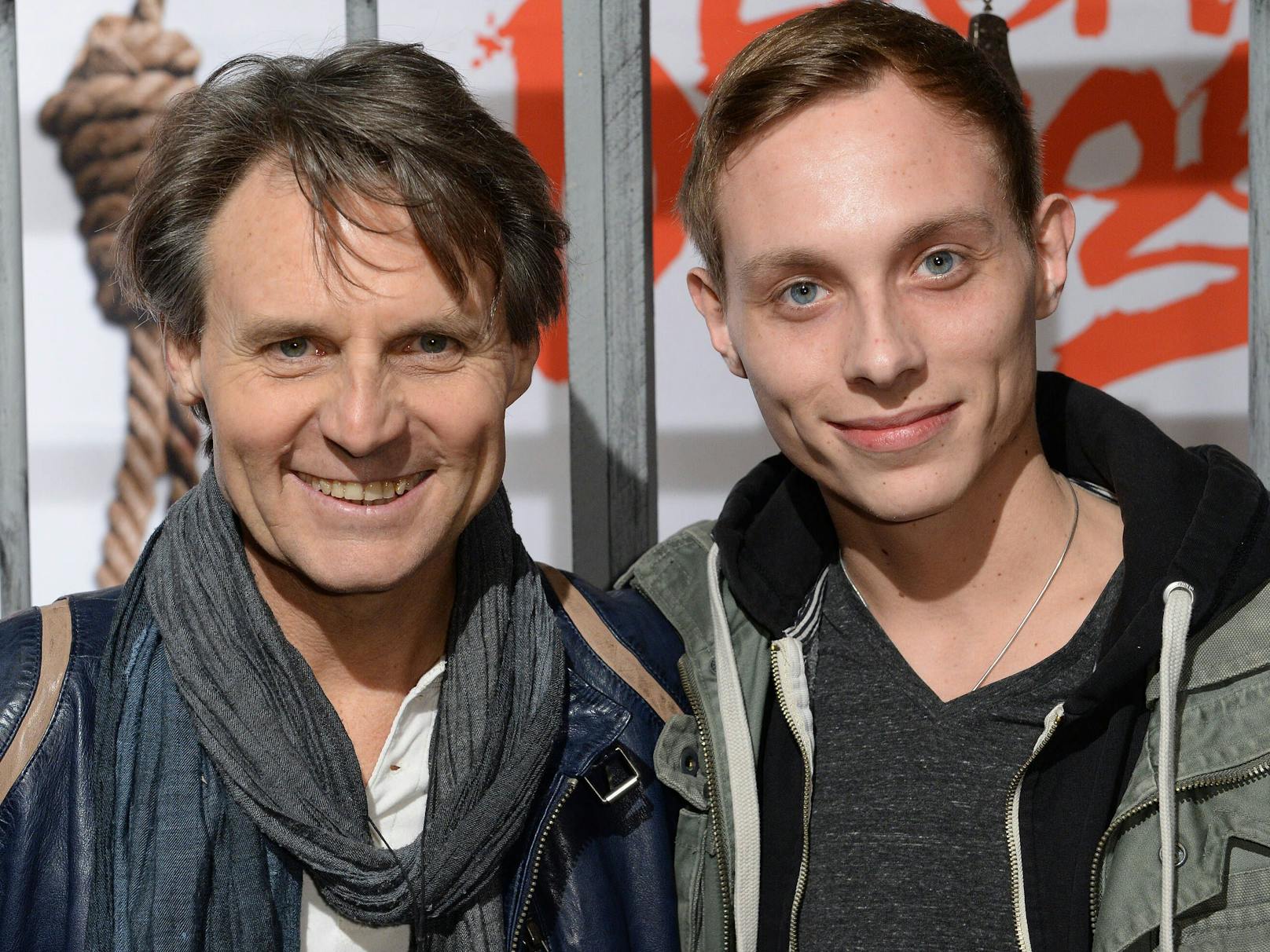 Schauspieler Wolfgang Bahro mit seinem Sohn David.