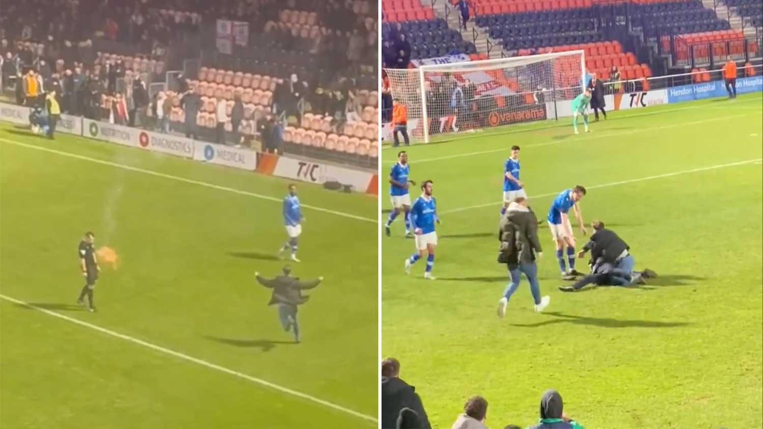 In dem Spiel in der fünfthöchsten Spielklasse von England ging es drunter und drüber.