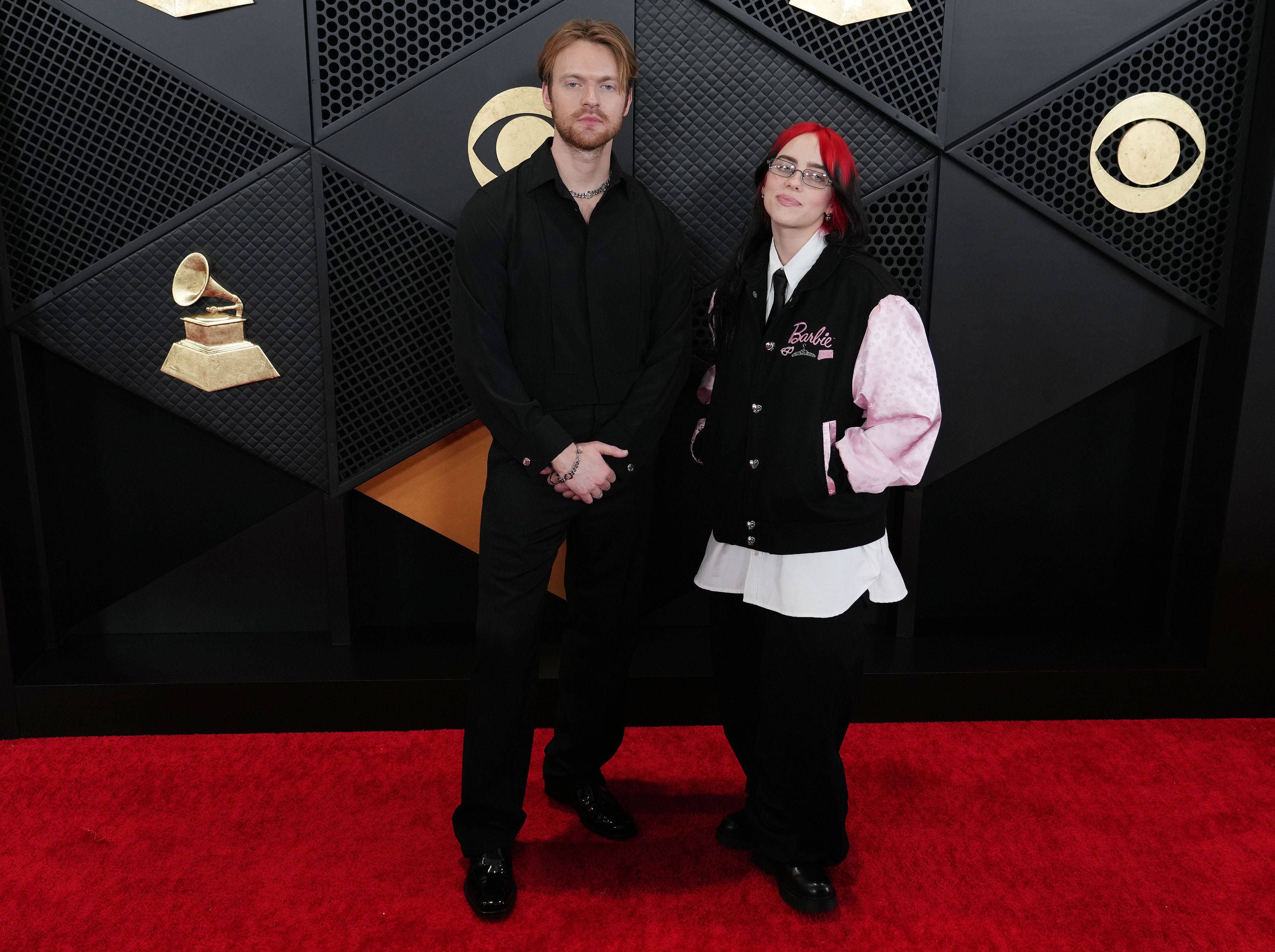 Billie Eilish und ihr Bruder Finneas bei der Grammy-Verleihung