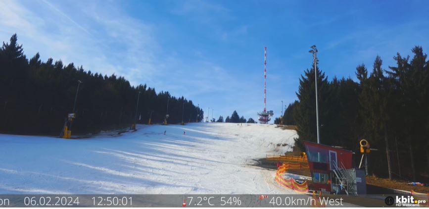 Die milden Temperaturen und der Sturm trüben den Pistenspaß.