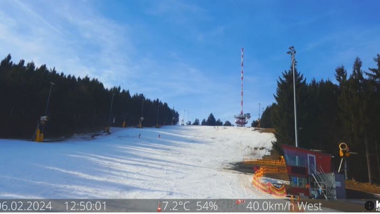 Die milden Temperaturen und der Sturm trüben den Pistenspass.