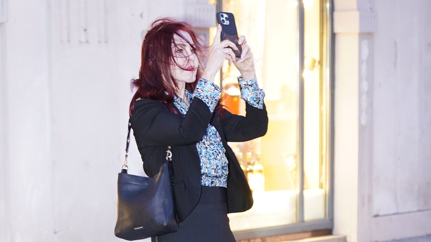 Priscilla Presley zeigte sich von der City begeistert und machte zahlreiche Fotos.