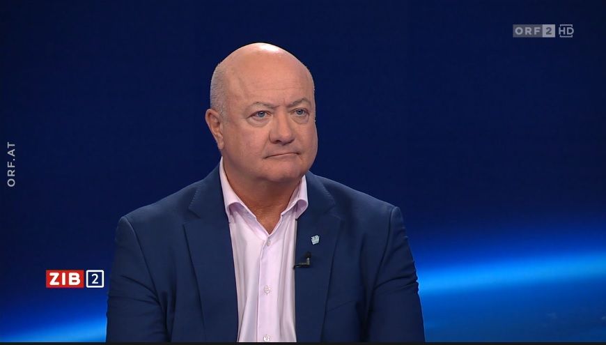 ÖVP-Generalsekretär Christian Stocker am Mittwochabend in der ZiB-2. 