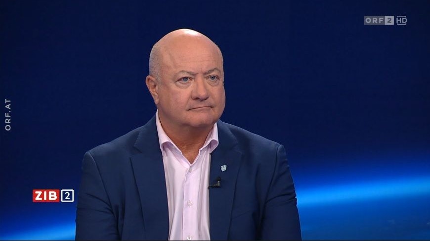 ÖVP-Generalsekretär Christian Stocker am Mittwochabend in der ZiB-2. 