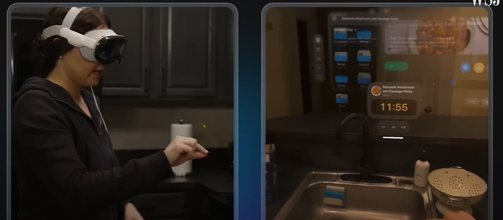 Über jede Pfanne oder beim Backofen lassen sich virtuelle Timer anpinnen, so dass beim Kochen nichts anbrennt.