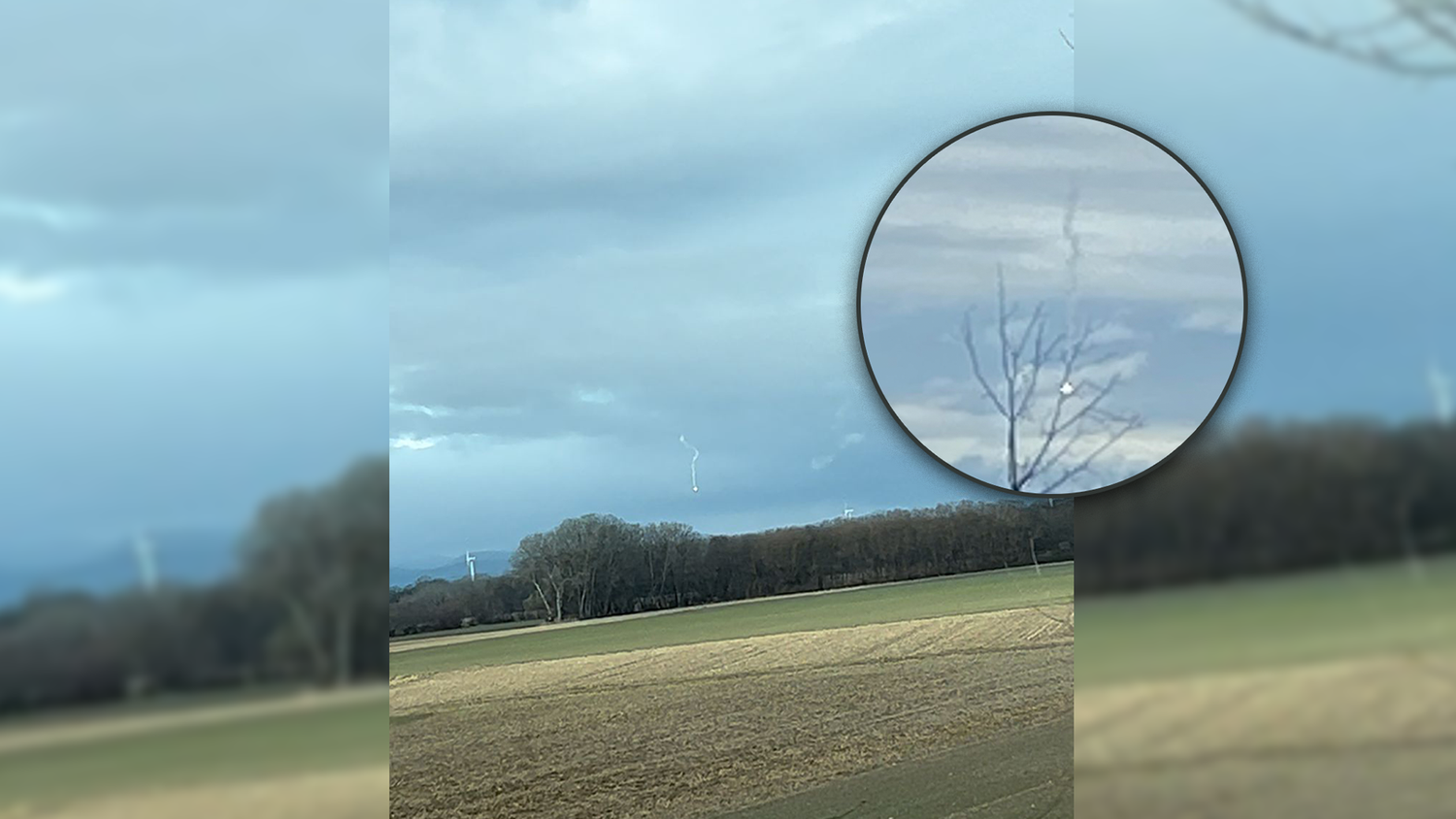 Ein seltsames Licht am Himmel sorgte am Donnerstagmorgen für Unruhe bei einigen 