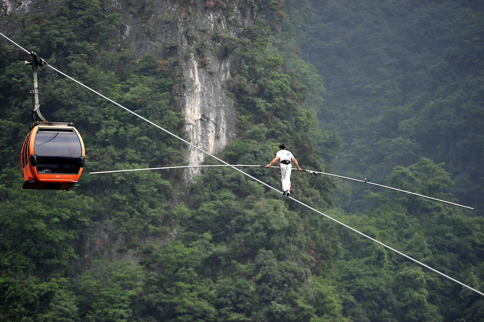 2015 nahm Nock an der Weltmeisterschaft im Seillauf in China teil. Er balancierte über ein 800 Meter langes Seil über den Jiubujiang-Stausee und wurde Sieger in folgenden Disziplinen.