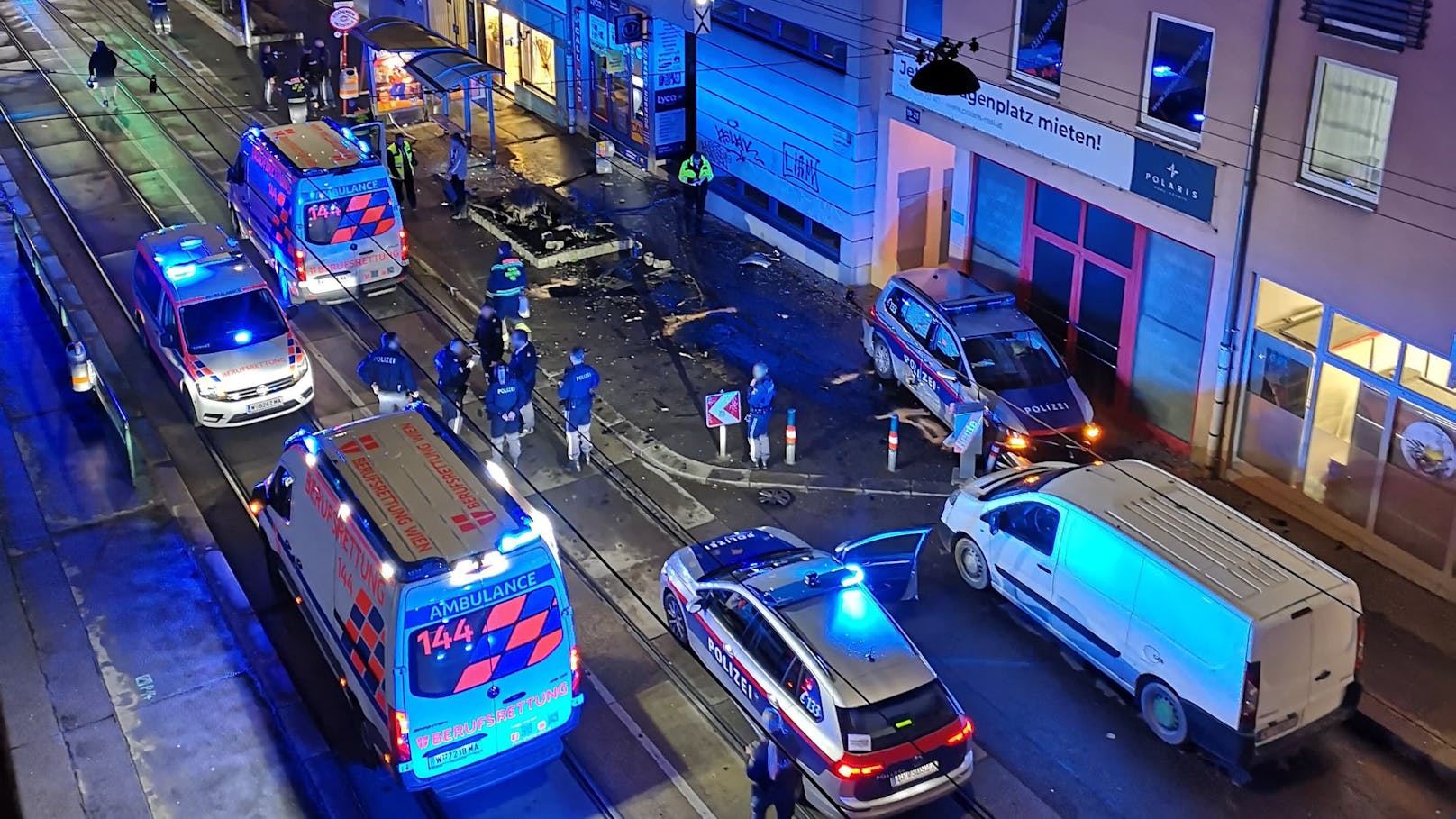Auf der Knöllgasse (Wien-Favoriten) kam es zu dem schweren Unfall. 