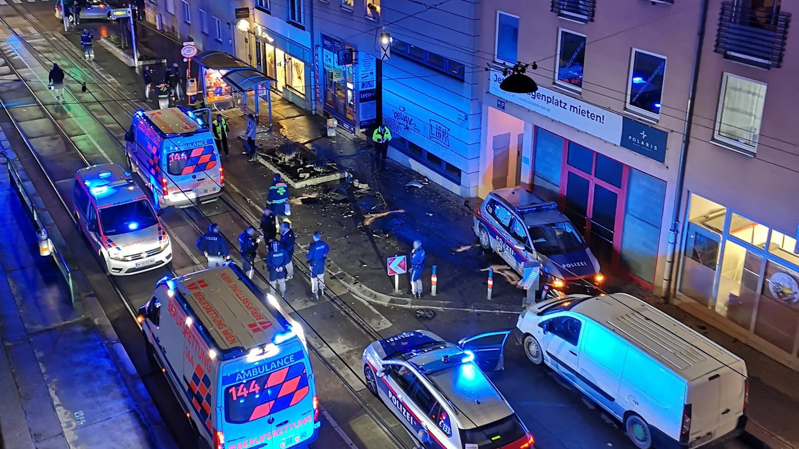Schwerer Polizei-Crash in Wien fordert Verletzte