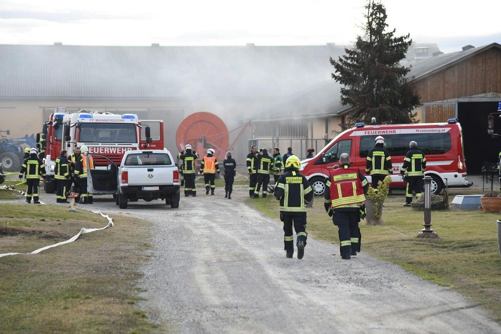 Feuerwehr vor Ort