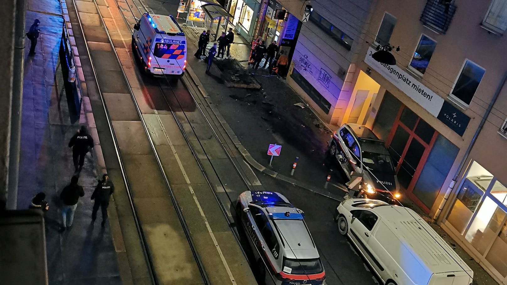 Auf der Knöllgasse (Wien-Favoriten) kam es zu dem schweren Unfall. 