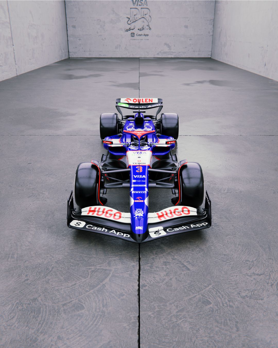 So sieht der Bolide von Visa Cash App RB aus.