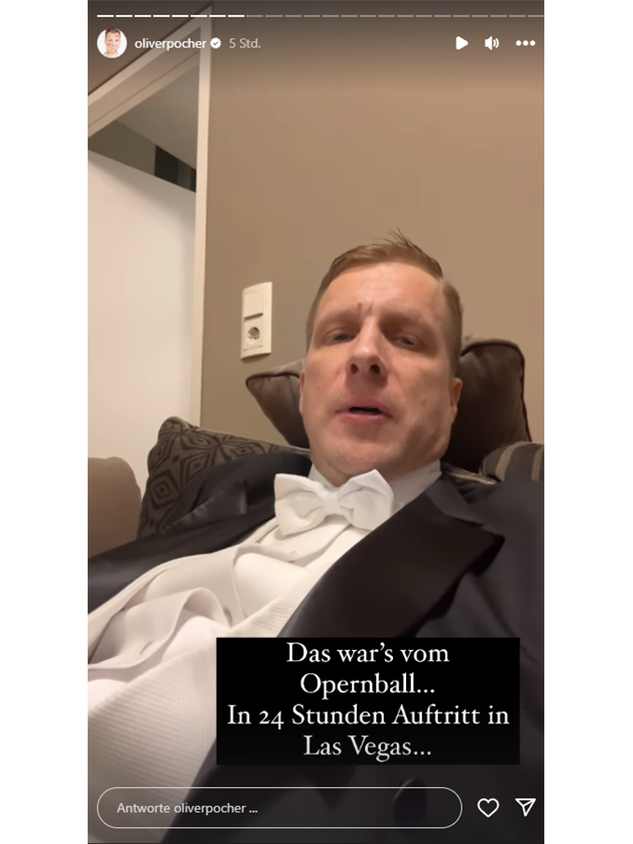 Für Oliver Pocher war es diesmal eine kurze Nacht. Sein Flieger ging um 7 Uhr morgens.