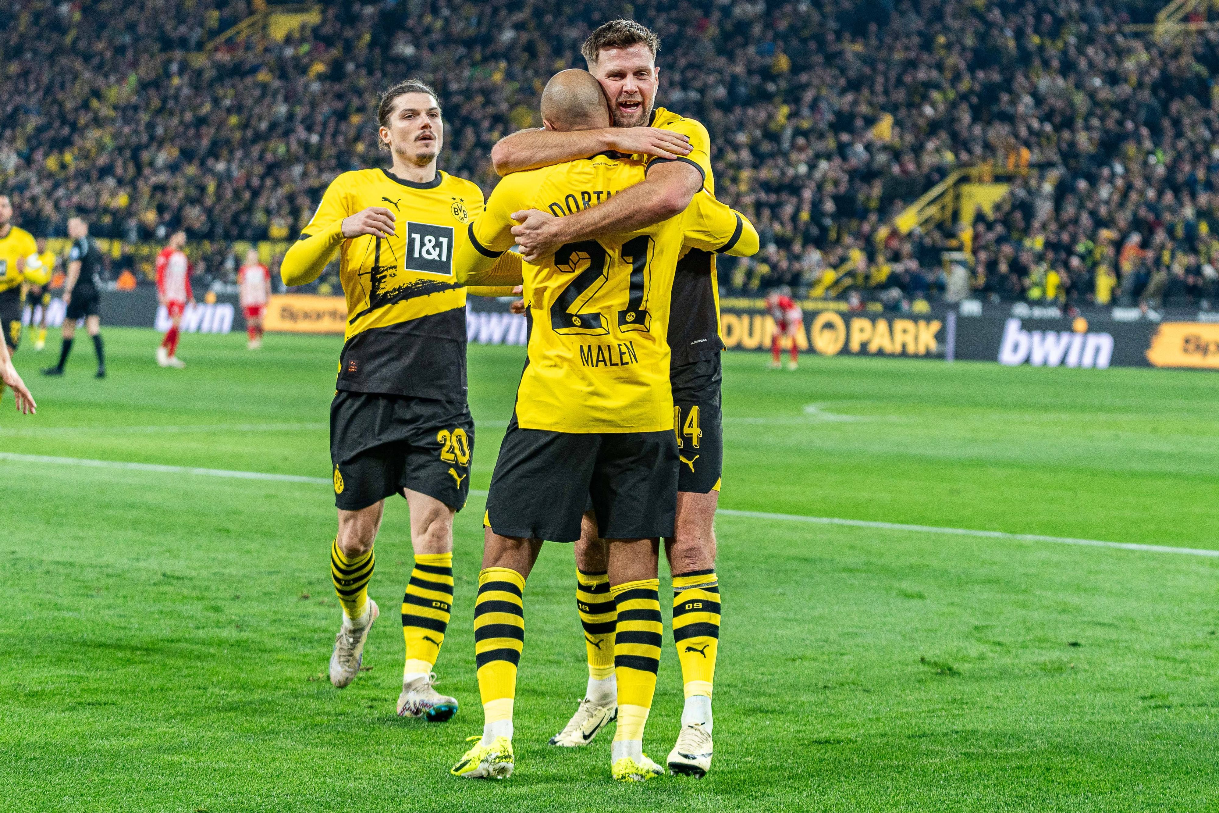 Jubel bei den Dortmundern