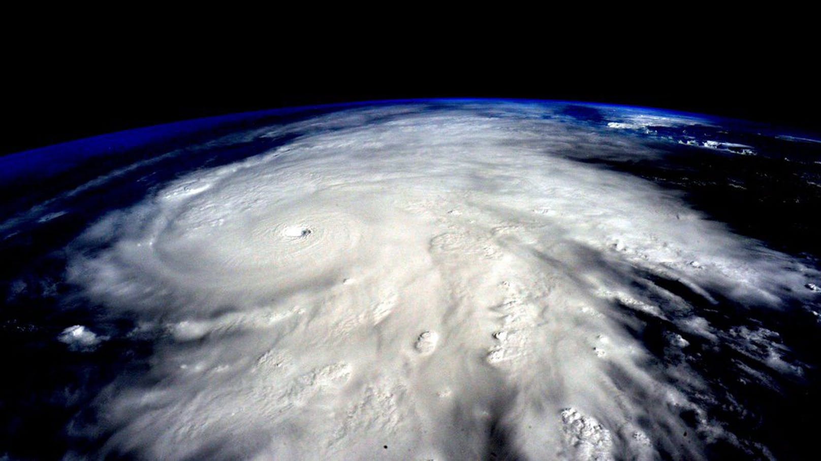 Super-Hurrikan Patricia am 23. Oktober 2015 von der Raumstation ISS aus gesehen.