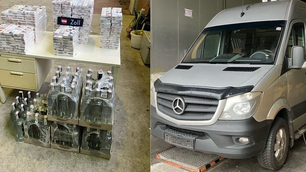 Heute.at - Kleinbus mit 21.000 Zigaretten auf der A8 gestoppt