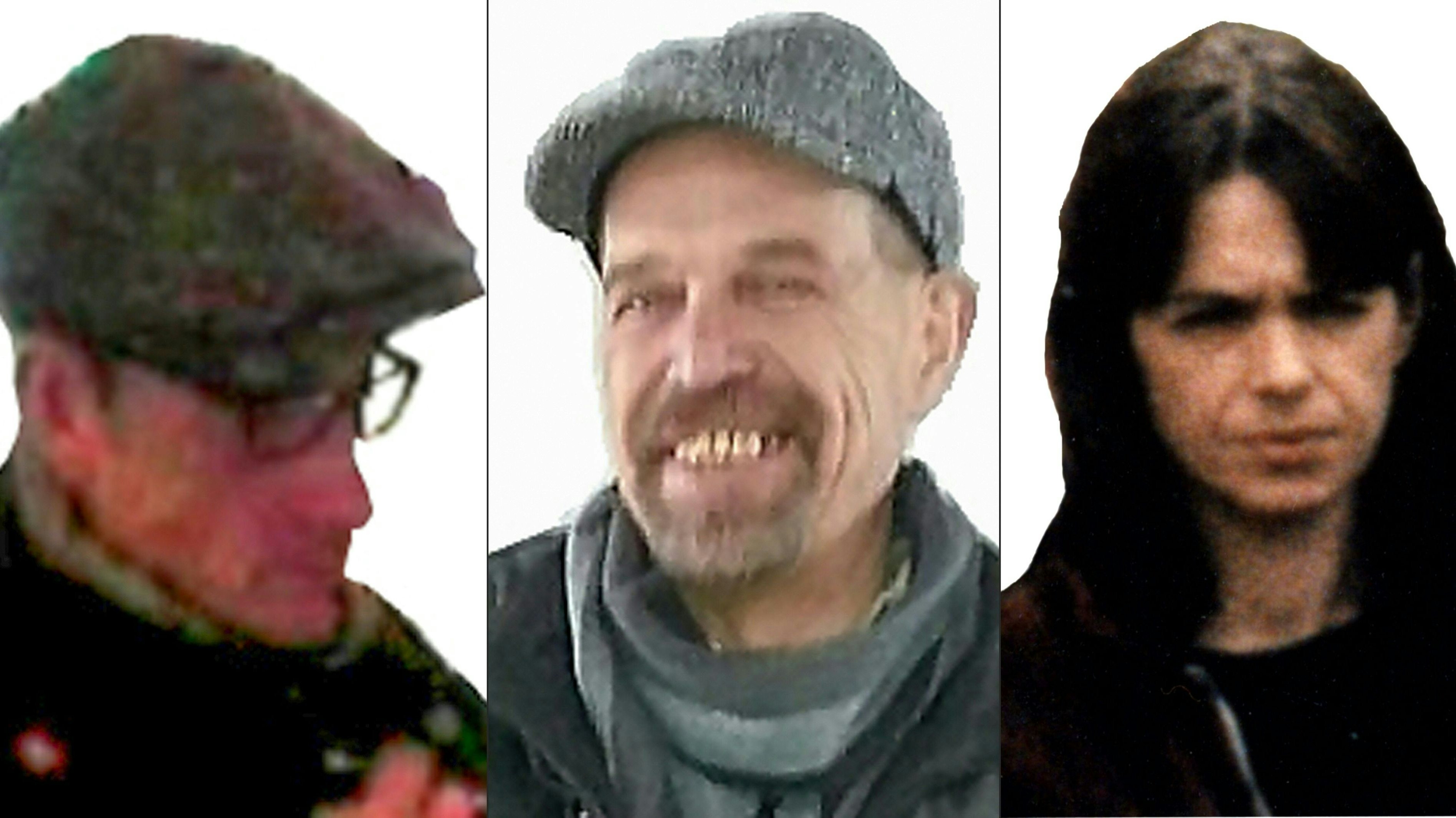 Download von www.picturedesk.com am 10.02.2024 (13:40).  *** SERVICEBILD *** (COMBO) This combination created on June 07, 2016 of undated handout pictures released by the State Office of Criminal Investigations Lower Saxony shows what is believed to be (L to R) Burkhard Garweg, Ernst-Volker Staub and Daniela Klette,three former members of the Red Army Faction .Three German far-left militants at large for decades and blamed for robbing money transporters are also suspects in at least six supermarket heists, prosecutors said on june 7, 2016. / AFP PHOTO / STATE OFFICE OF CRIMNIAL INVESTIGATIONS LOWER SAXONY / Handout / RESTRICTED TO EDITORIAL USE - MANDATORY CREDIT "AFP PHOTO / STATE OFFICE OF CRIMNIAL INVESTIGATIONS LOWER SAXONY " - NO MARKETING NO ADVERTISING CAMPAIGNS - DISTRIBUTED AS A SERVICE TO CLIENTS - 20160607_PD2431 - Rechteinfo: Servicebild (SB) Bei diesem Bild ist PictureDesk ausschließlich technischer Dienstleister und stellt eine technische Bearbeitungsgebühr in Rechnung. PictureDesk ist weder Urheber noch Rechteinhaber. Die Nutzung liegt in alleiniger Verantwortung des Kunden. Nur für redaktionelle Nutzung! Werbliche Nutzung erfordert Freigabe: bitte schicken Sie uns eine Anfrage.