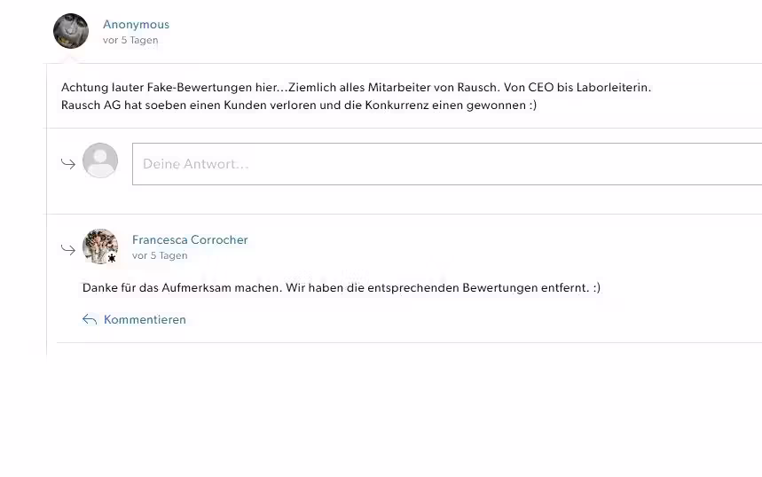 Nach Hinweisen aus der Community löschte Galaxus die Kommentare.