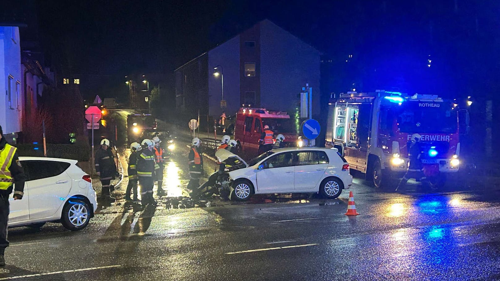 Die Feuerwehr kümmerte sich ...&nbsp;