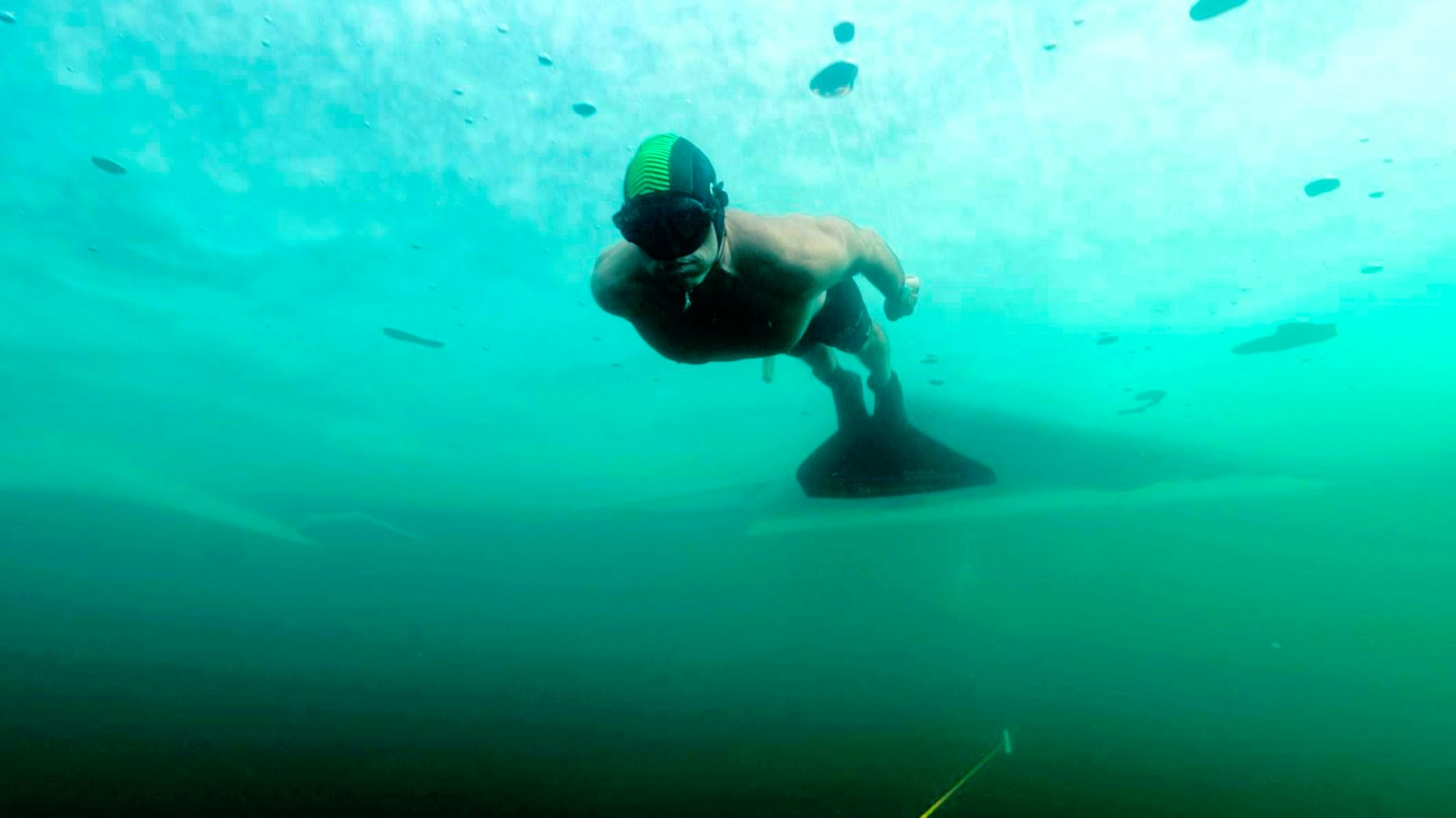 Apnoe-Taucher stellte Österreich-Rekord am Weißensee auf. 