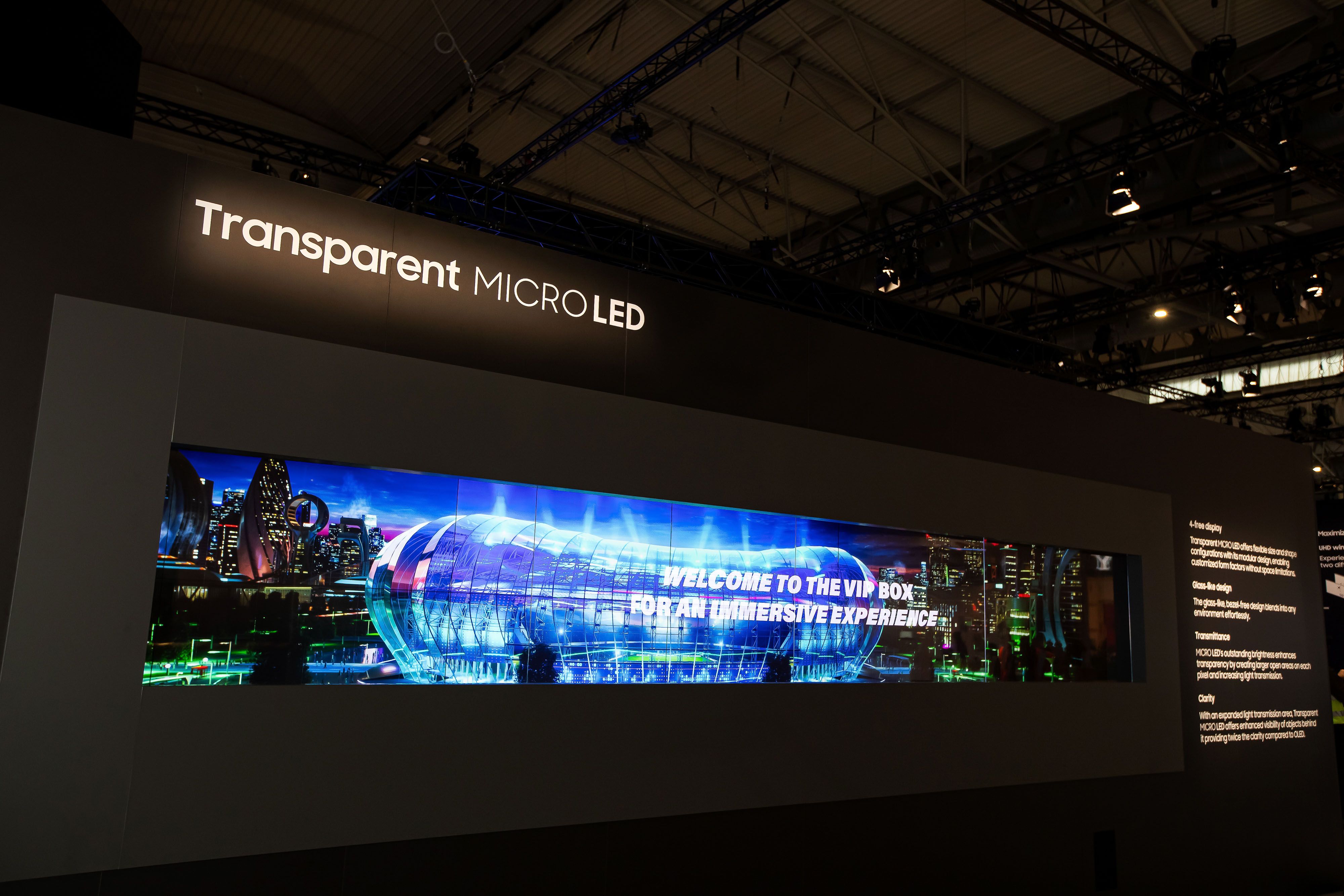 Die transparente MICRO LED kann an jede Größe und jedes Verhältnis angepasst werden.
