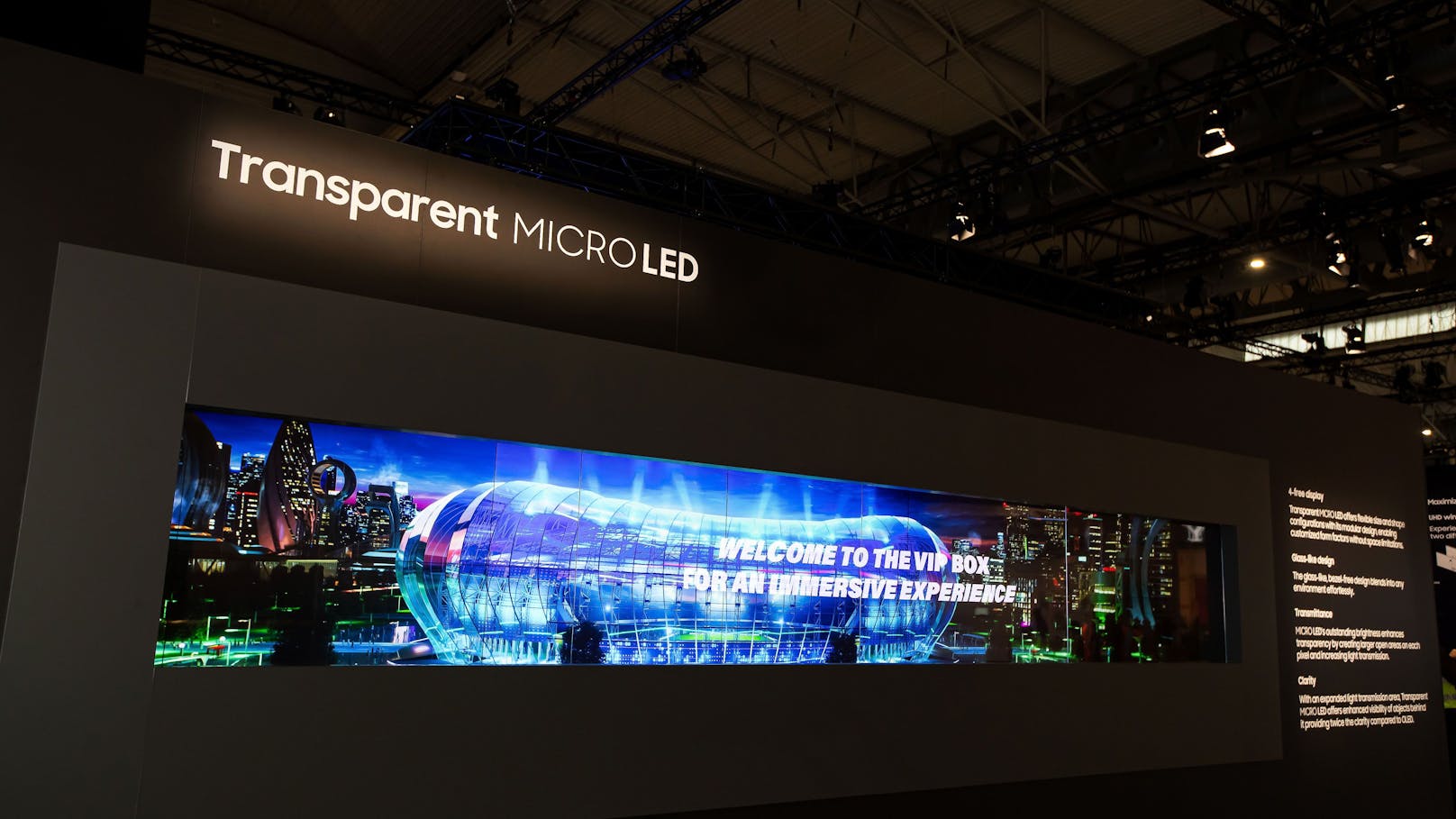 Samsung stellt "transparente Mikro-LED" in Europa vor