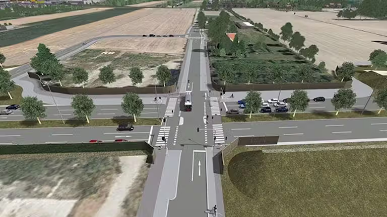 Modell der Stadtstraße in Wien-Donaustadt