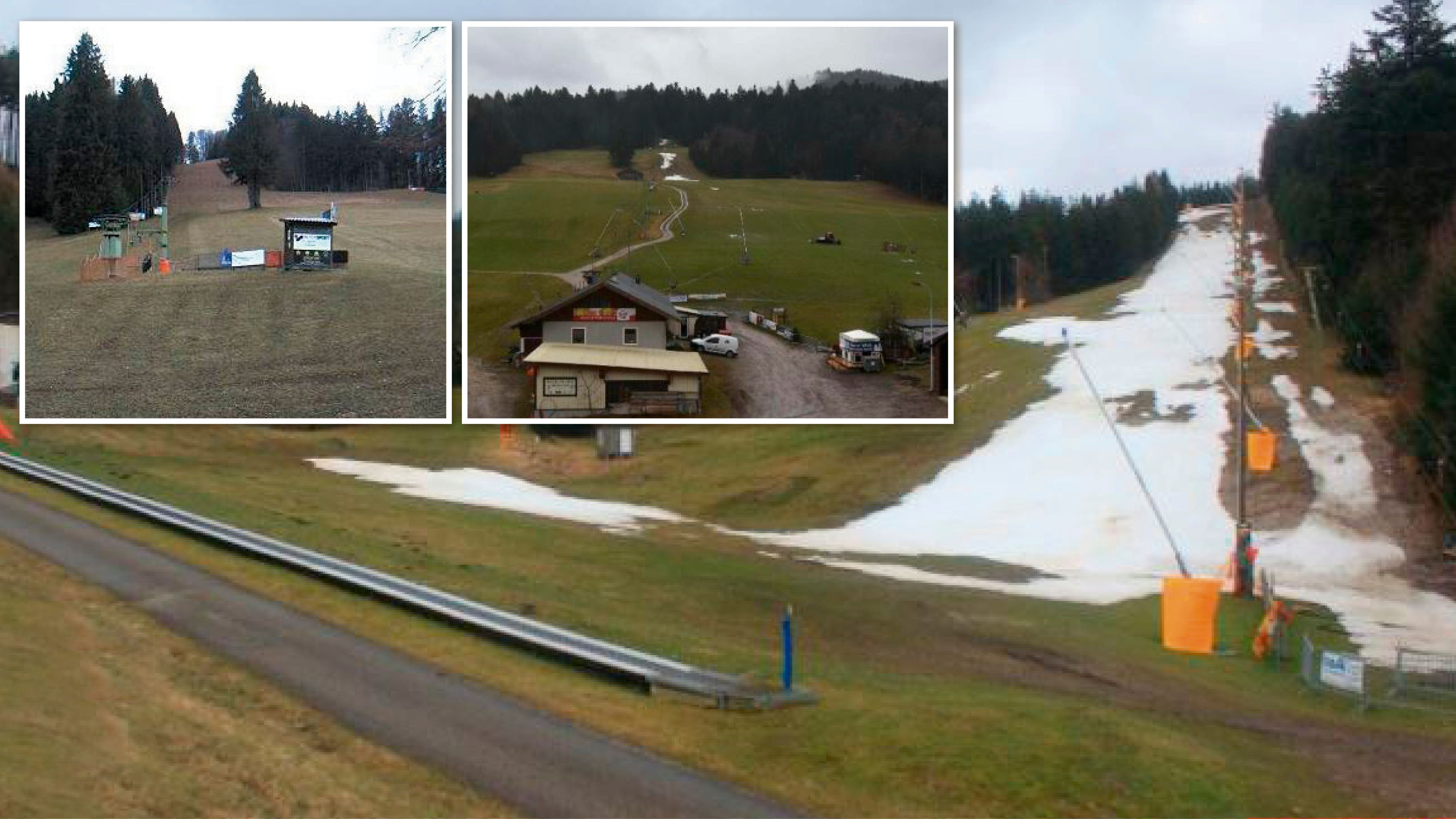 In vielen niedrigeren Skigebieten ist von 