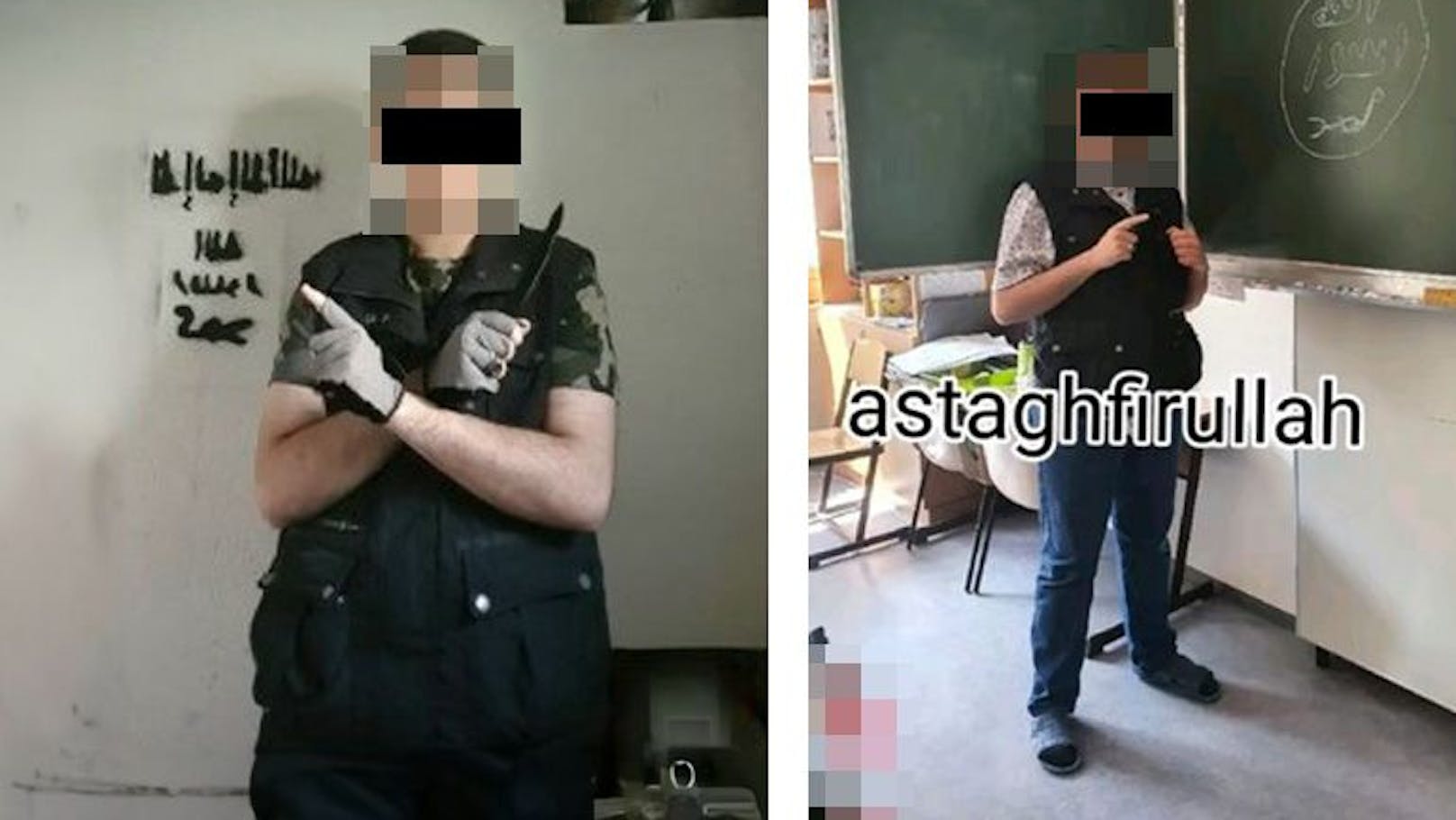 Terror-Teenager (17) schmierte IS-Symbol auf Schultafel