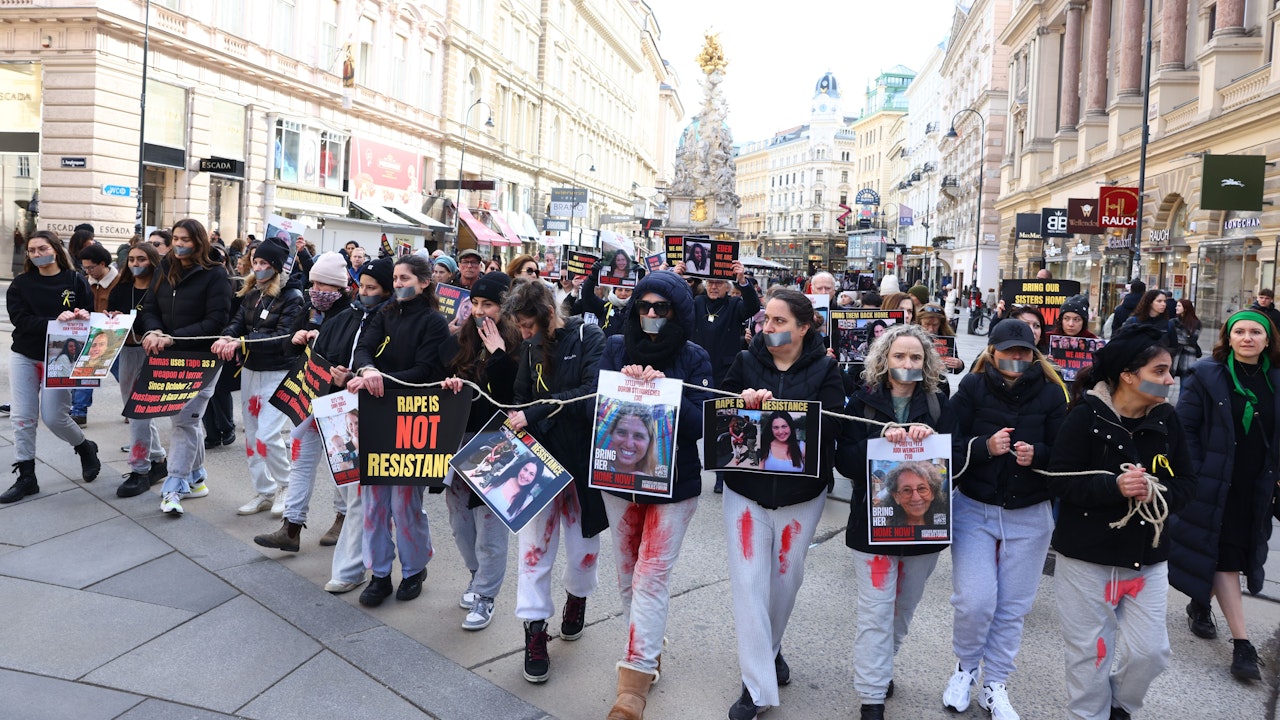 Heute.at - Wiener demonstrieren für Freilassung von Hamas-Geiseln