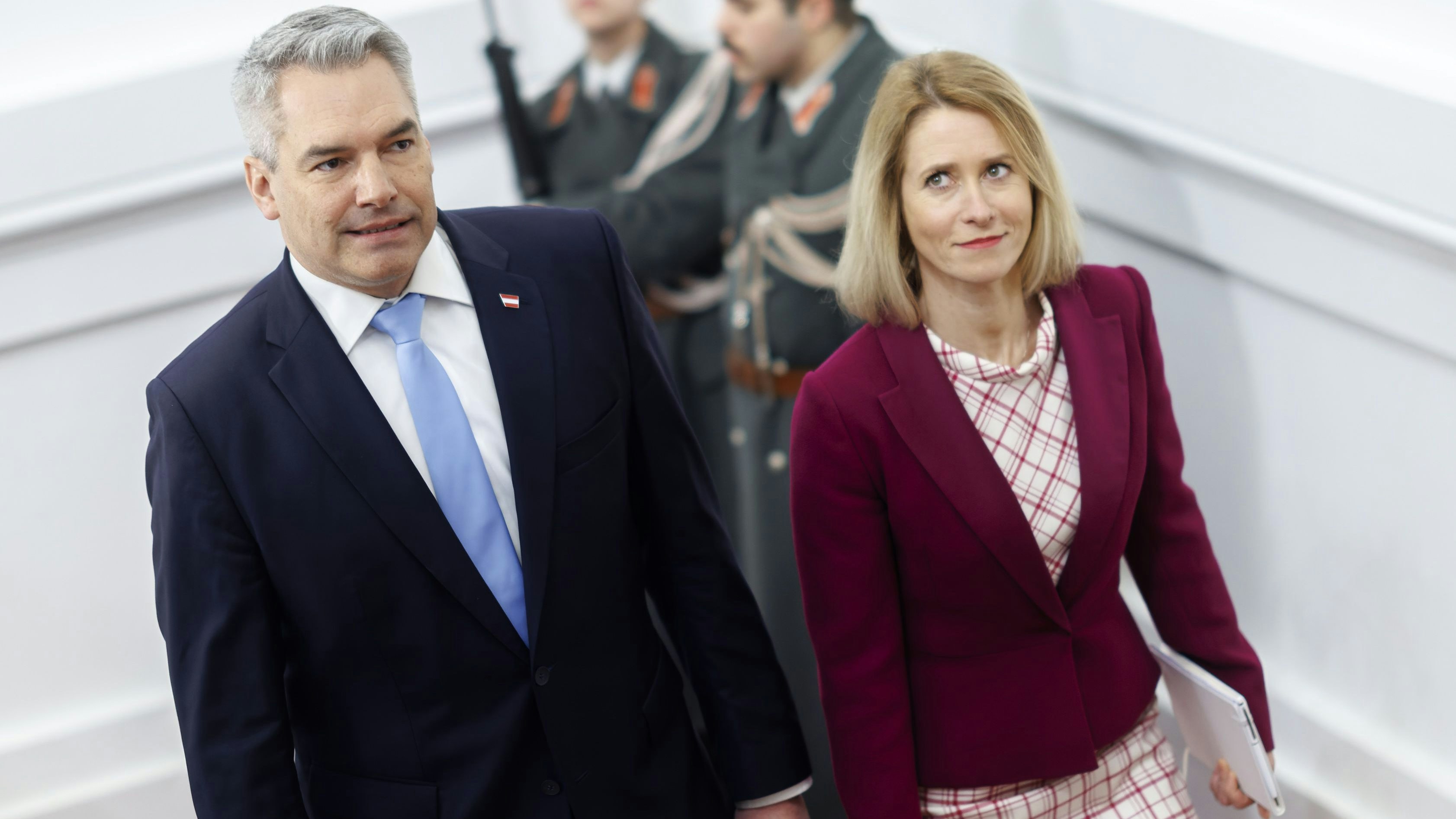 Kaja Kallas war vergangene Woche in Wien zu Gast. Nun wird nach der estnische Premierministerin in Russland gefahndet. 