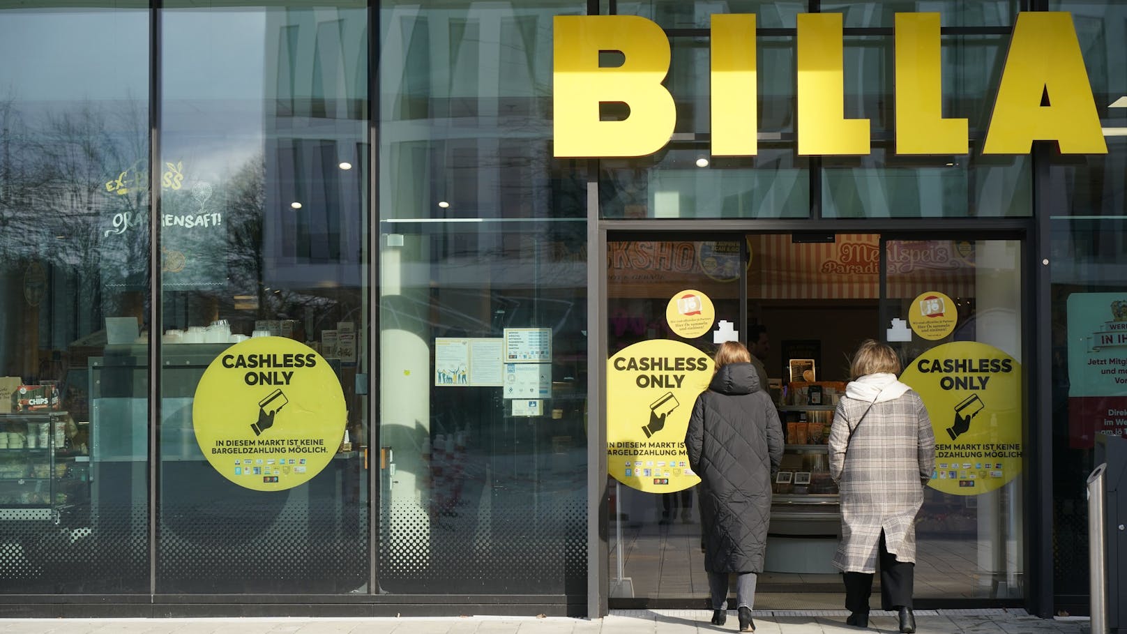 Erste Wiener Billa-Filiale nimmt kein Bargeld an