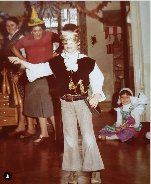 Robert Kratky 1979 als Pirat verkleidet